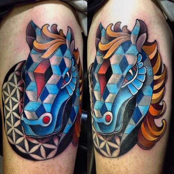 Optical Illusion ontattoo 1