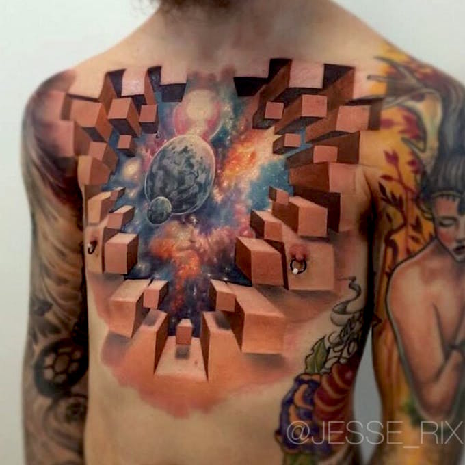 Optical Illusion ontattoo 2